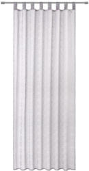 Vorhang mit Schlaufen Raffaella B: 140cm, Silber