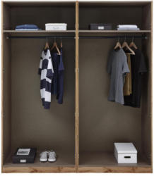 Kleiderschrank Offen 182,2cm Unit, Eiche Dekor