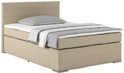 Boxspringbett mit Topper 140x200cm Nero, Beige