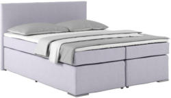 Boxspringbett mit Topper 160x200cm Nero, Hellgrau