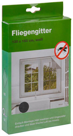 Fliegengitter ca. 130 x 150 cm schwarz