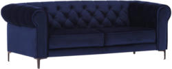 Zweisitzer-Sofa in Textil Blau