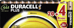 Plus Power Alkaline AAA Batterien, 24er Pack (LR03/MN2400)