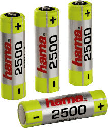 NiMH-Akkus 4x AA (Mignon - HR 6) 2500 mAh/1.2 V