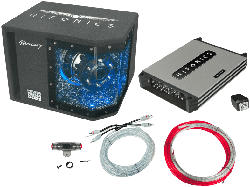 Mercury MBP 1000.4 Subwoofer, 4-Kanal Endstufe Inkl. Kabelkit