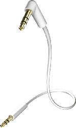 Star MP3 Audiokabel 3.5 mm Klinke - 3.5 mm Klinke 90°, 0.5 m, weiß
