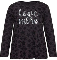 Damen-Sweatshirt mit Sternenmuster, große Größen