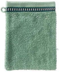 Waschhandschuh mit trendiger Bordüre, 16x21cm