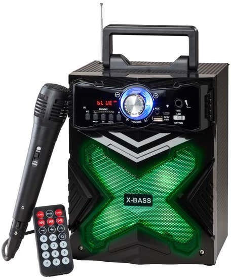 Bluetooth-Sound-Box mit Mikrofon, ca. 17x16x27cm