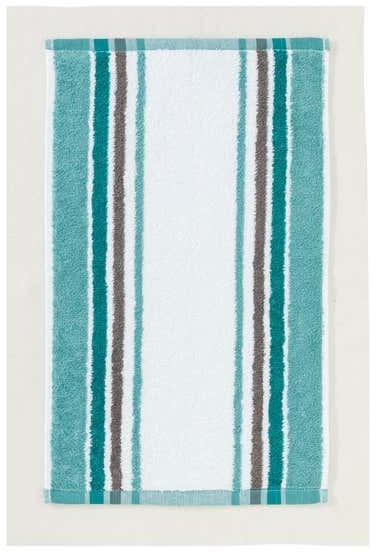 Gästetuch mit trendigem Streifendesign, 30x50cm