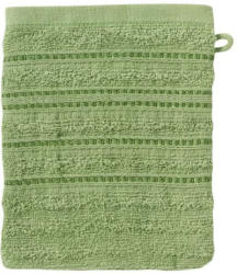 Waschhandschuh mit edlen Struktur-Streifen, 16x21cm