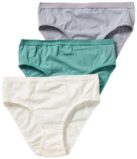 Damen-Rioslip mit Glanzstreifen, 3er Pack