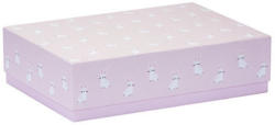 Geschenkbox - Baby: Hasen, rosa, XXXS