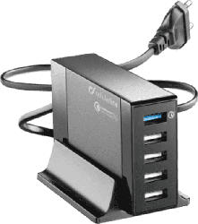 Netzladegerät USB ENERGY STATION mit 5 USB Ports, 50W