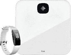Fitnesstracker Inspire HR inkl. Waage Aria Air, weiß