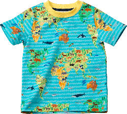 ALANA Kinder Shirt, Gr. 98, in Bio-Baumwolle, blau, bunt