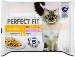 Perfect Fit sensitive 1+ Katzenfutter mit Huhn & Lachs in Sauce