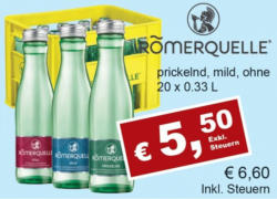 Römerquelle Still, Mild oder Prickelnd
