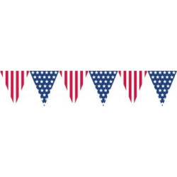 Wimpelkette USA bunt