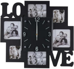 Wanduhr Love mit Bilderrahmen