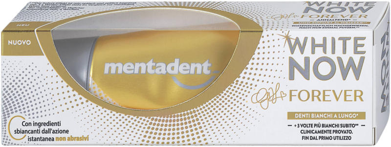 mentadent Zahncreme White Now Forever