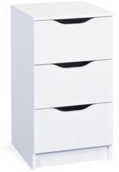 Nachtkästchen West B: 41 cm Weiß