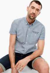 Regular: Kurzarmhemd mit Stitching