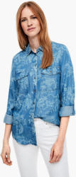 Jeansbluse mit Ornament-Muster