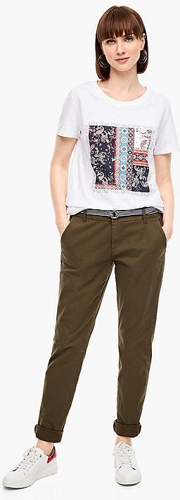 Flammgarn-Shirt mit Frontprint