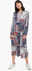 Paisley-Kleid mit Rüschen-Details