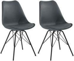 Stuhl-Set Ursel 2-er Set Schwarz