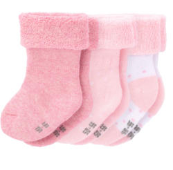 3 Paar Newborn Socken mit Bio-Baumwolle