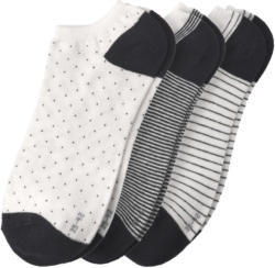 3 Paar Damen Sneaker-Socken im Set