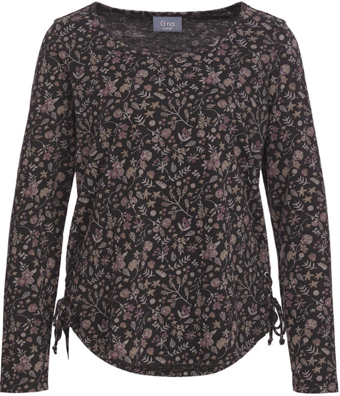 Damen Langarmshirt mit floralem Allover-Print (Nur online)