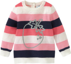 Baby Strickpullover mit Blockringel