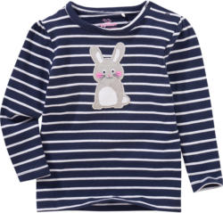 Baby Langarmshirt mit Hasen-Applikation