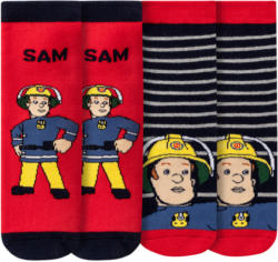 2 Paar Feuerwehrmann Sam Stoppersocken im Set