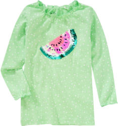 Mädchen Langarmshirt mit Wendepailletten
