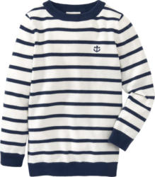 Jungen Strickpullover mit Streifen