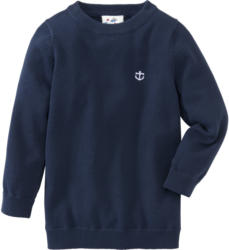 Jungen Strickpullover mit gesticktem Anker