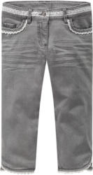 Mädchen Caprijeans mit Spitzendetails