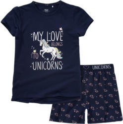 Mädchen Shorty mit Einhorn-Print