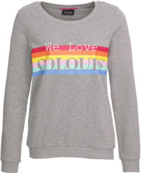 Damen Sweatshirt mit Regenbogen-Print