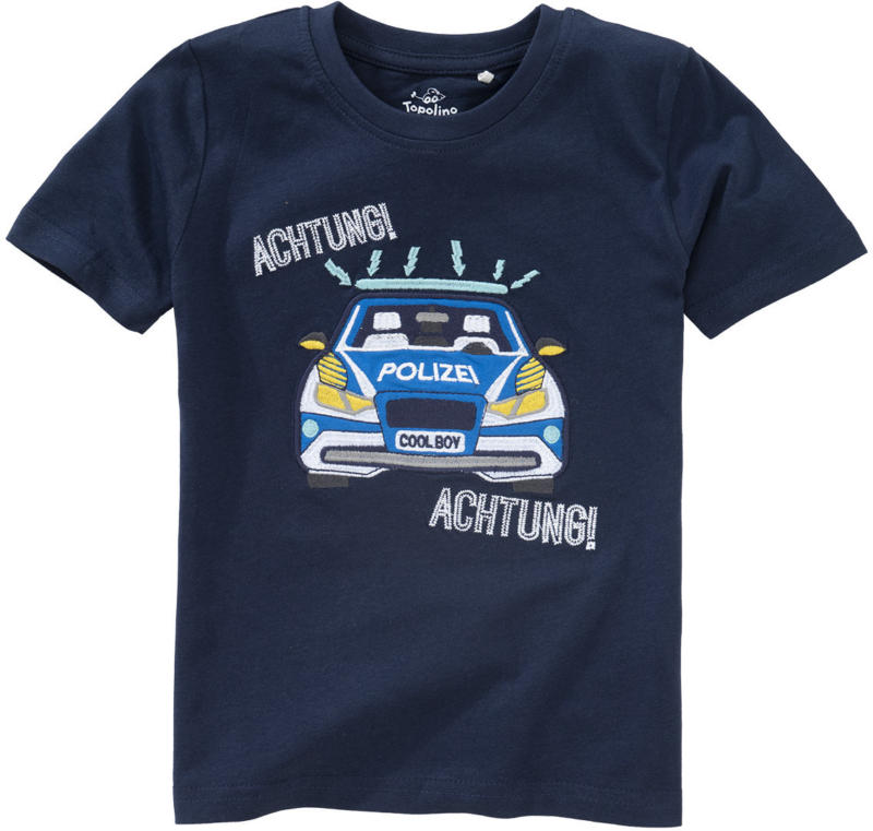 Jungen T-Shirt mit Polizei-Applikation