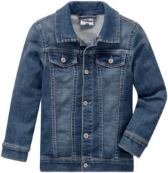 Jungen Jeansjacke mit leichter Used-Waschung