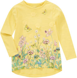 Mädchen Langarmshirt mit Blüten-Applikation