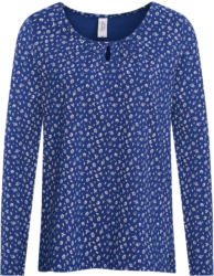 Damen Langarmshirt mit Blumen-Print