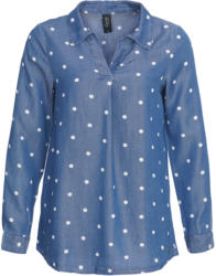 Damen Hemdbluse in Denim-Optik