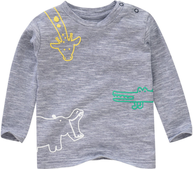 Baby Langarmshirt mit Tier-Prints