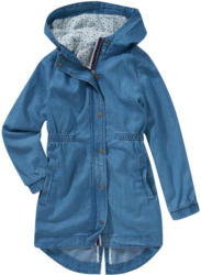 Mädchen Parka im Denim-Look